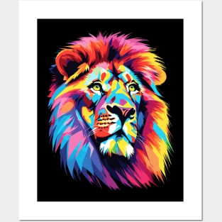 Lion Pop Art Posters and Art